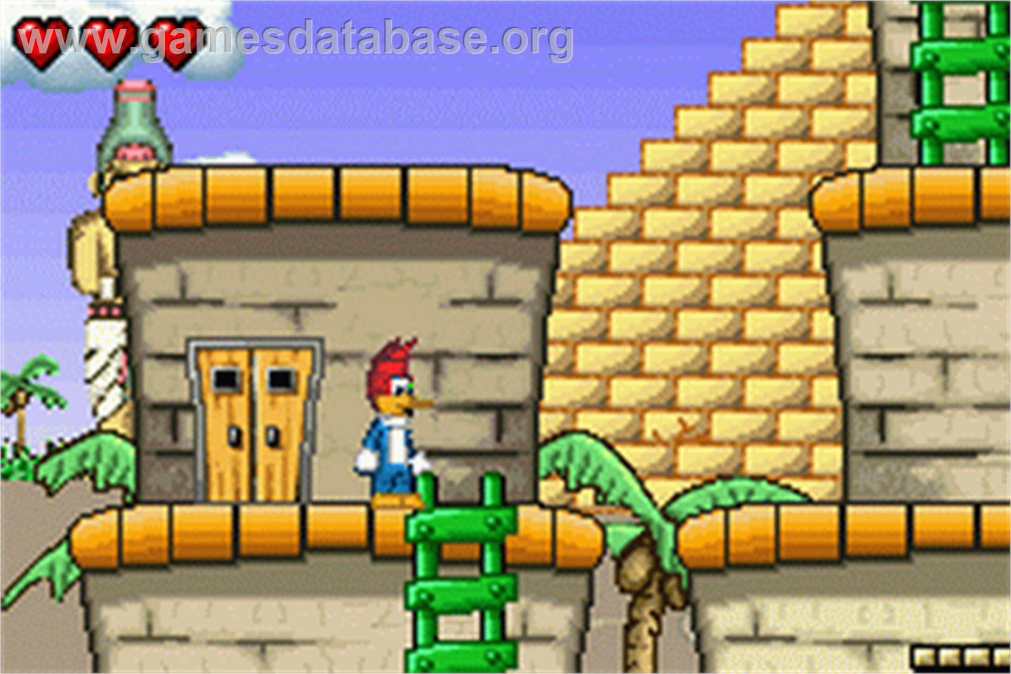 Woody Woodpecker In Crazy Castle 5 - Nintendo Game Boy Advance - Artwork - In Game