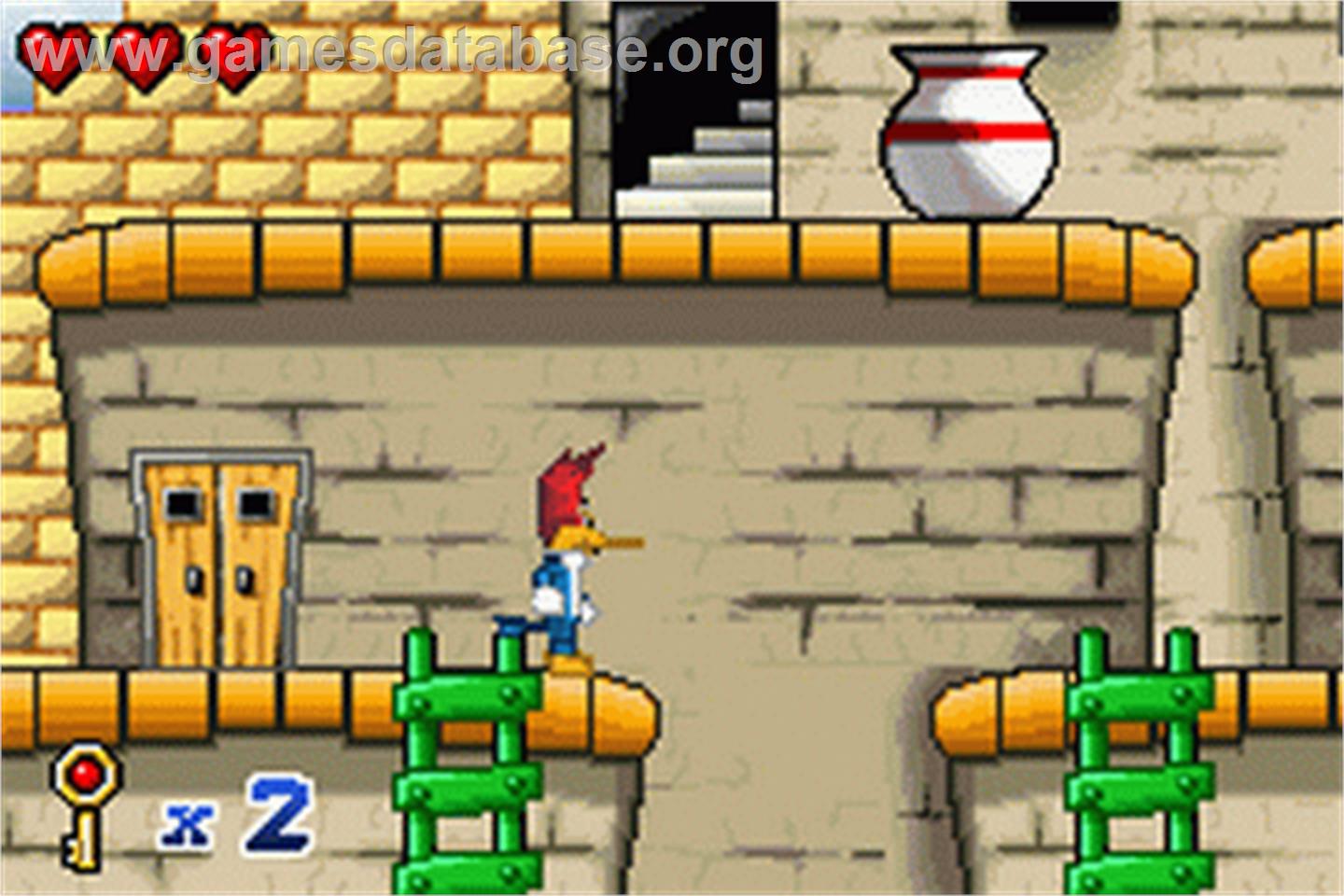 Woody Woodpecker in Crazy Castle 5 - Nintendo Game Boy Advance - Artwork - In Game