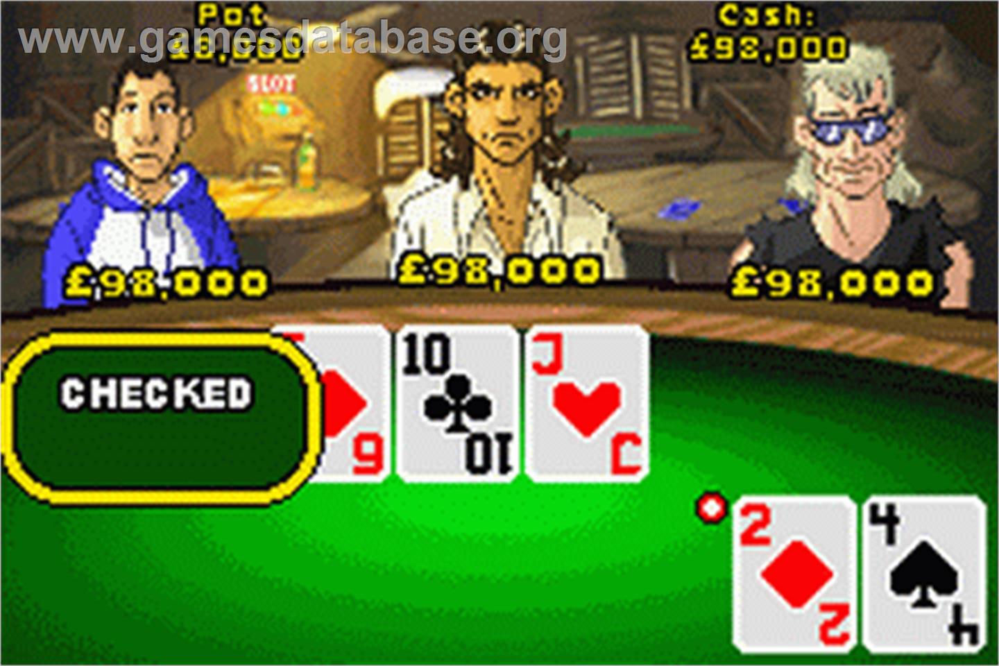 World Championship Poker - Nintendo Game Boy Advance - Artwork - In Game
