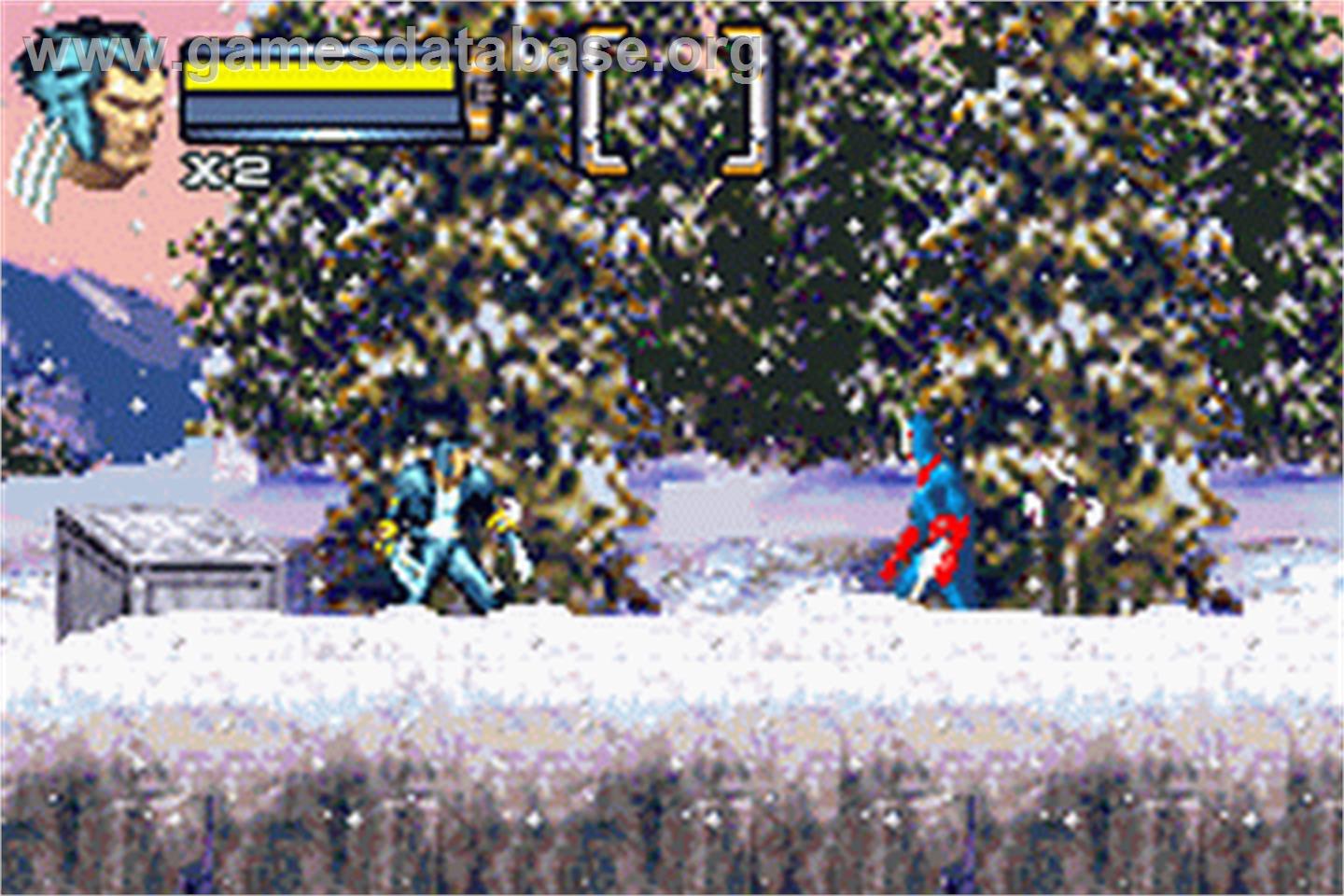 X-men 2 - La Vengeance De Wolverine - Nintendo Game Boy Advance - Artwork - In Game