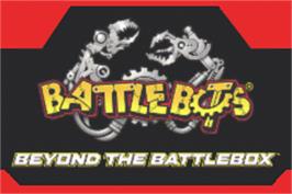 Title screen of BattleBots - Beyond the BattleBox on the Nintendo Game Boy Advance.
