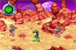 Title screen of Battletoads on the Nintendo Game Boy Advance.