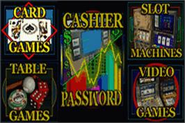 Title screen of Caesars Palace Advance - Millennium Gold Edition on the Nintendo Game Boy Advance.