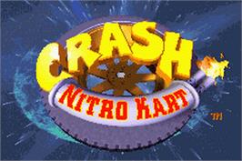 Title screen of Crash And Spyro Super Pack Volume 2 on the Nintendo Game Boy Advance.