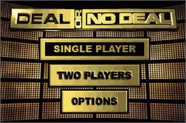 Title screen of Deal Or No Deal on the Nintendo Game Boy Advance.