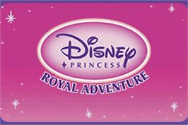 Title screen of Disney Princess - Royal Adventure on the Nintendo Game Boy Advance.