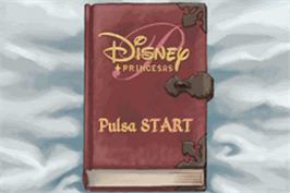 Title screen of Disney Princesse on the Nintendo Game Boy Advance.