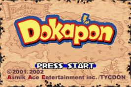 Title screen of Dokapon on the Nintendo Game Boy Advance.