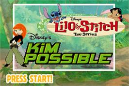 Title screen of Game Boy Advance Video - Disney Channel Collection - Volume 1 on the Nintendo Game Boy Advance.