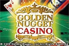 Title screen of Golden Nugget Casino on the Nintendo Game Boy Advance.