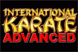 Title screen of International Karate Advanced on the Nintendo Game Boy Advance.