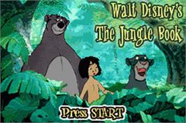 Title screen of Jungle Book 2 ,The on the Nintendo Game Boy Advance.