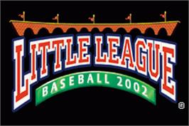 Title screen of Little League Baseball 2002 on the Nintendo Game Boy Advance.