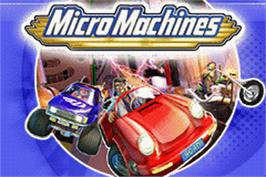 Title screen of Micro Machines on the Nintendo Game Boy Advance.