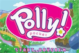 Title screen of Polly Pocket ! Super Splash Island on the Nintendo Game Boy Advance.