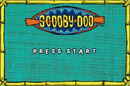 Title screen of Scooby Doo: The Motion Picture on the Nintendo Game Boy Advance.