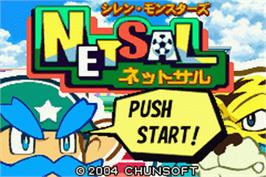Title screen of Shiren Monsters Netsal on the Nintendo Game Boy Advance.