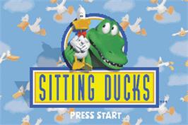 Title screen of Sitting Ducks on the Nintendo Game Boy Advance.