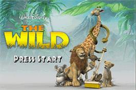 Title screen of Wild, The on the Nintendo Game Boy Advance.
