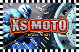 Title screen of Xs Moto on the Nintendo Game Boy Advance.