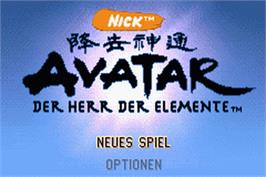 Title screen of Zelda II: The Adventure of Link on the Nintendo Game Boy Advance.