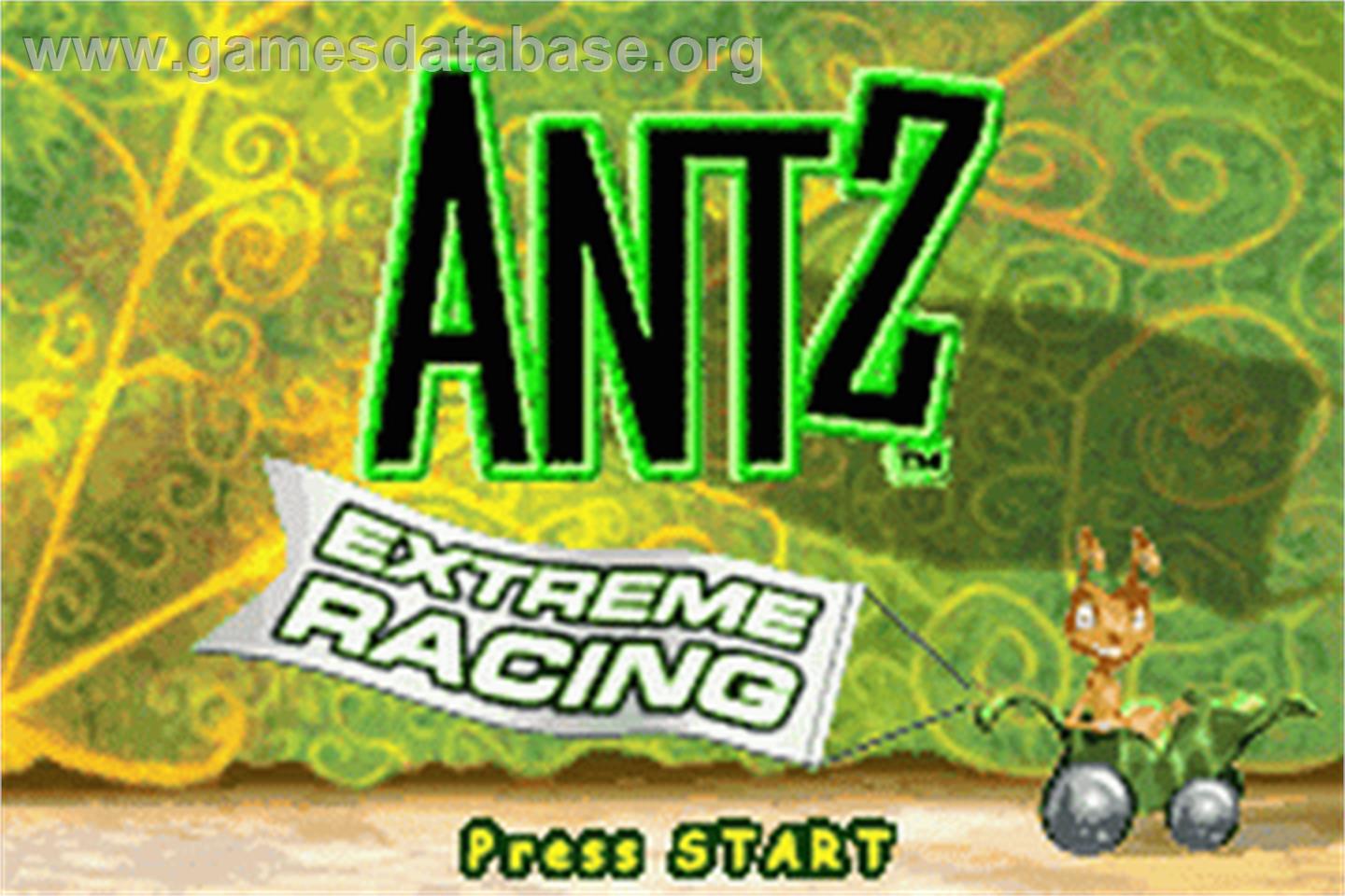 Antz Extreme Racing - Nintendo Game Boy Advance - Artwork - Title Screen