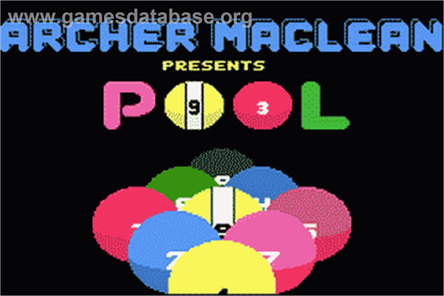 Archer Maclean's 3d Pool - Nintendo Game Boy Advance - Artwork - Title Screen