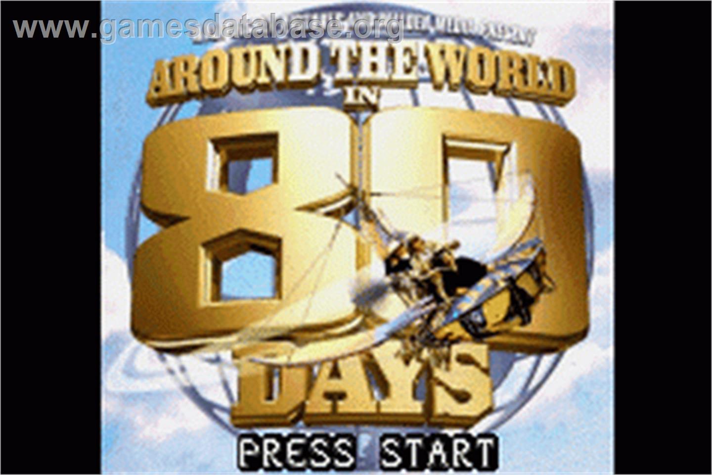 Around the World in 80 Days - Nintendo Game Boy Advance - Artwork - Title Screen