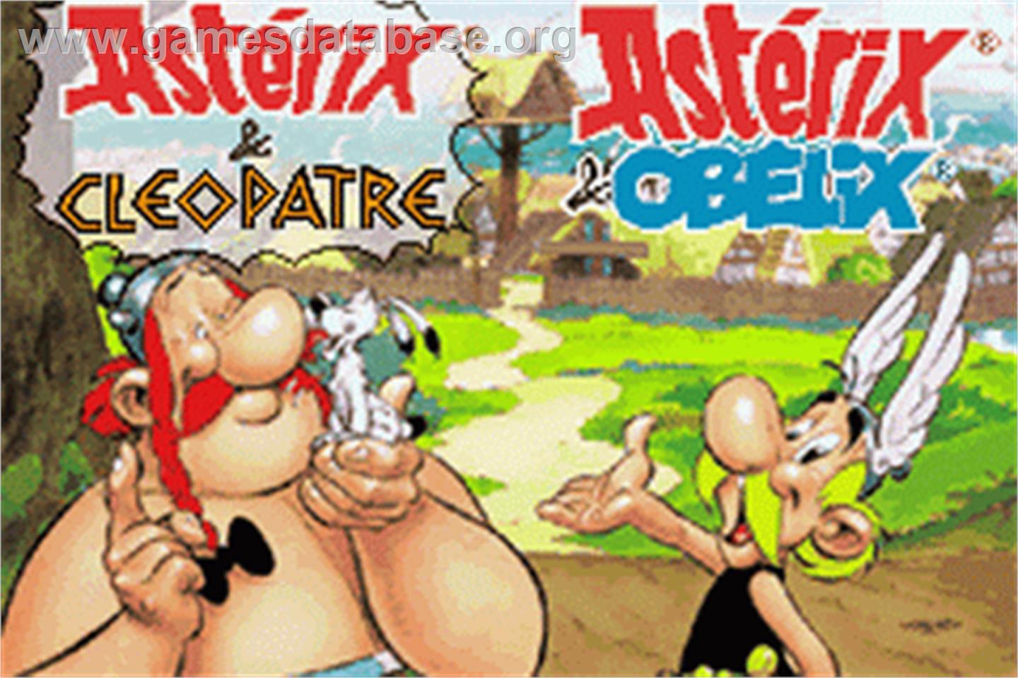 Asterix & Obelix - Bash Them All! - Nintendo Game Boy Advance - Artwork - Title Screen