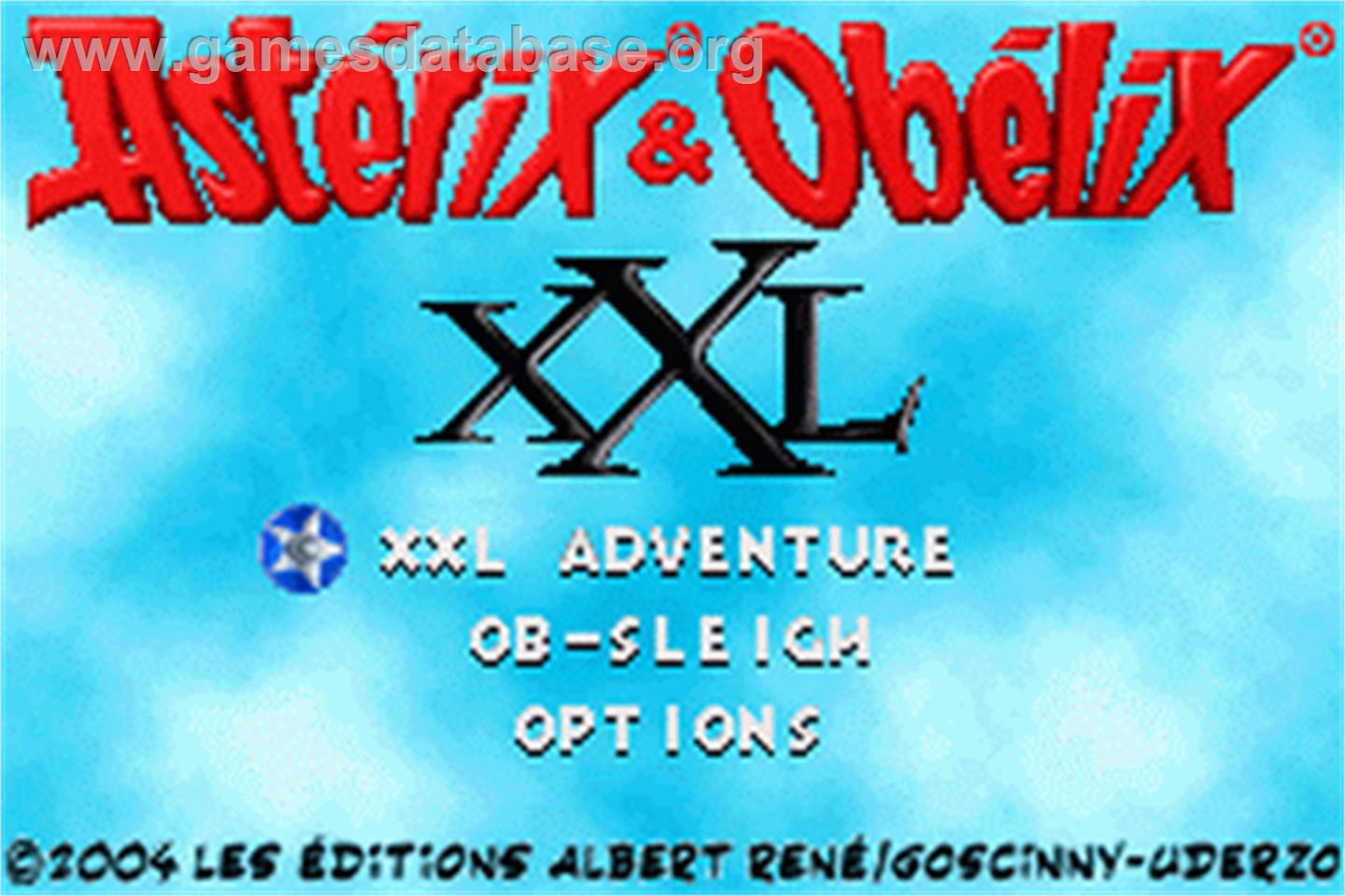 Astérix And Obélix Xxl - Nintendo Game Boy Advance - Artwork - Title Screen