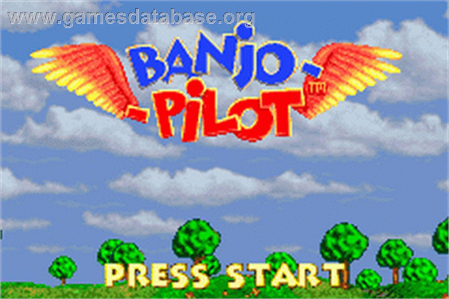 Banjo Pilot - Nintendo Game Boy Advance - Artwork - Title Screen