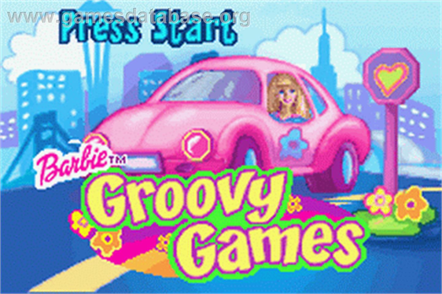 Barbie Groovy Games - Nintendo Game Boy Advance - Artwork - Title Screen