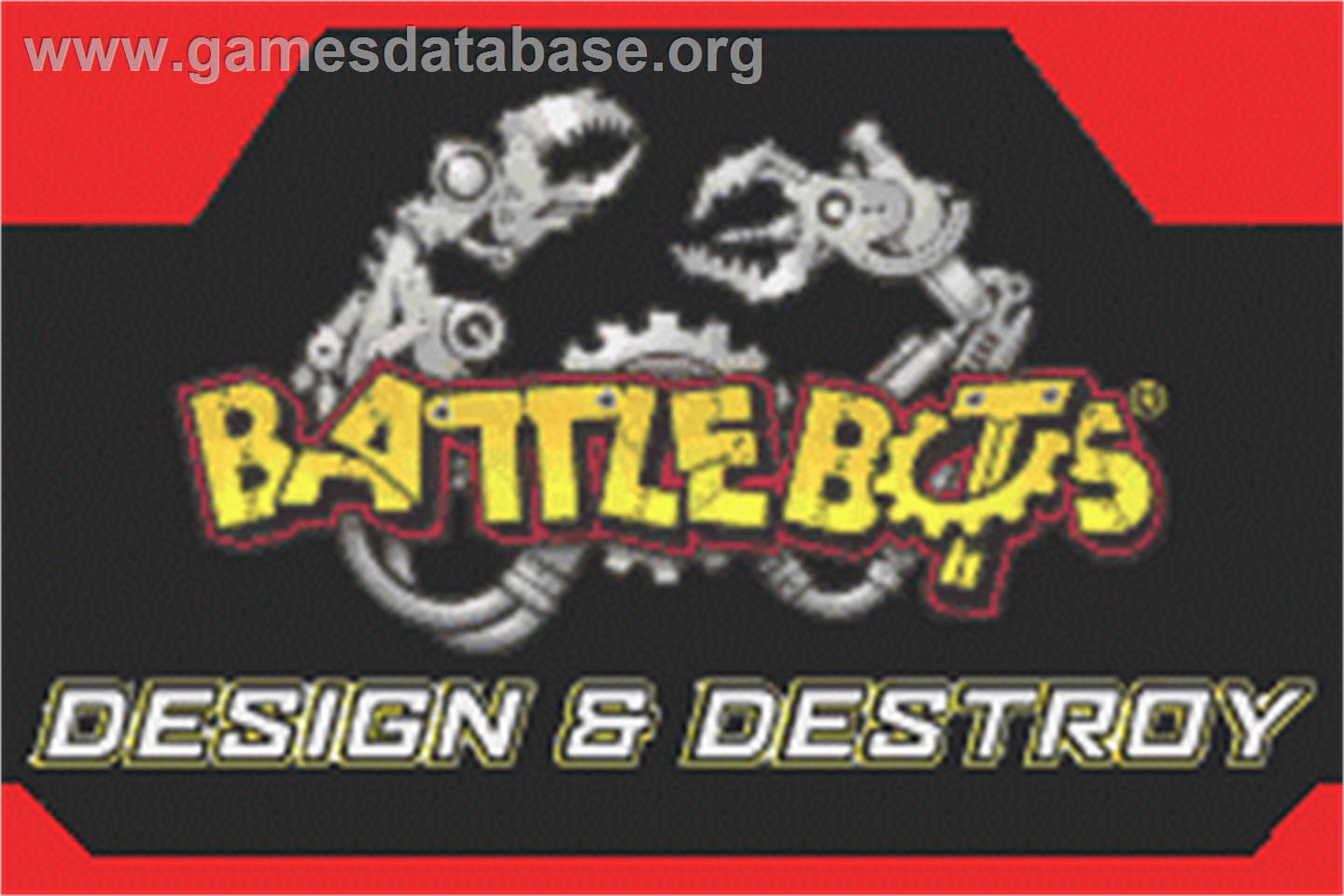 BattleBots: Design & Destroy - Nintendo Game Boy Advance - Artwork - Title Screen