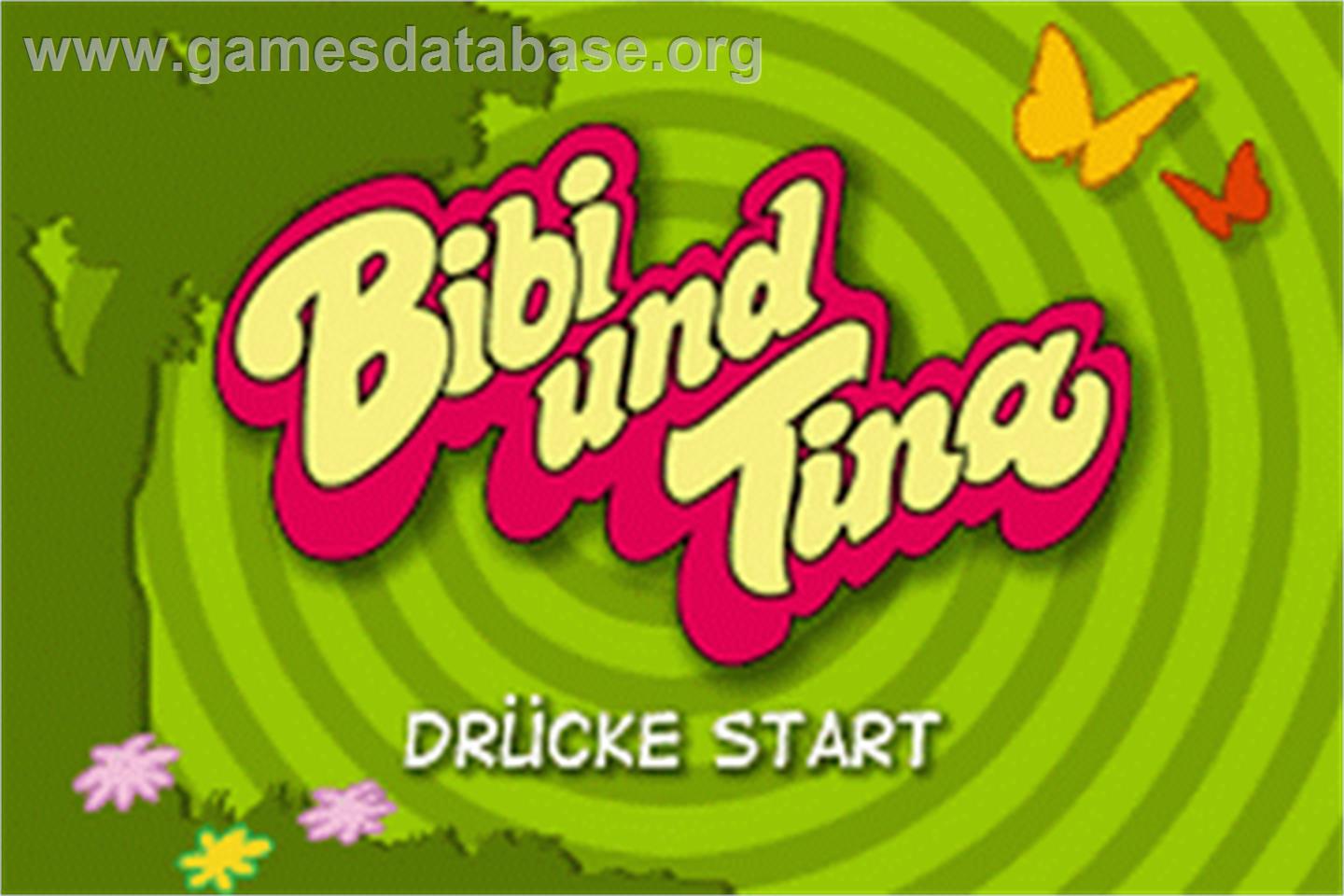 Bibi Und Tina - Ferien Auf Dem Martinshof - Nintendo Game Boy Advance - Artwork - Title Screen