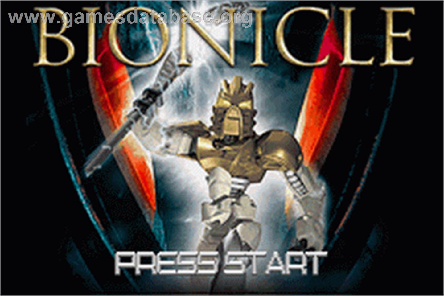 Bionicle - Nintendo Game Boy Advance - Artwork - Title Screen
