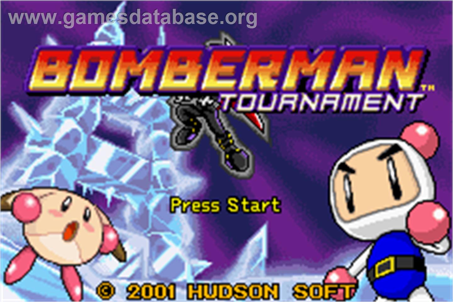 Bomberman Tournament - Nintendo Game Boy Advance - Artwork - Title Screen