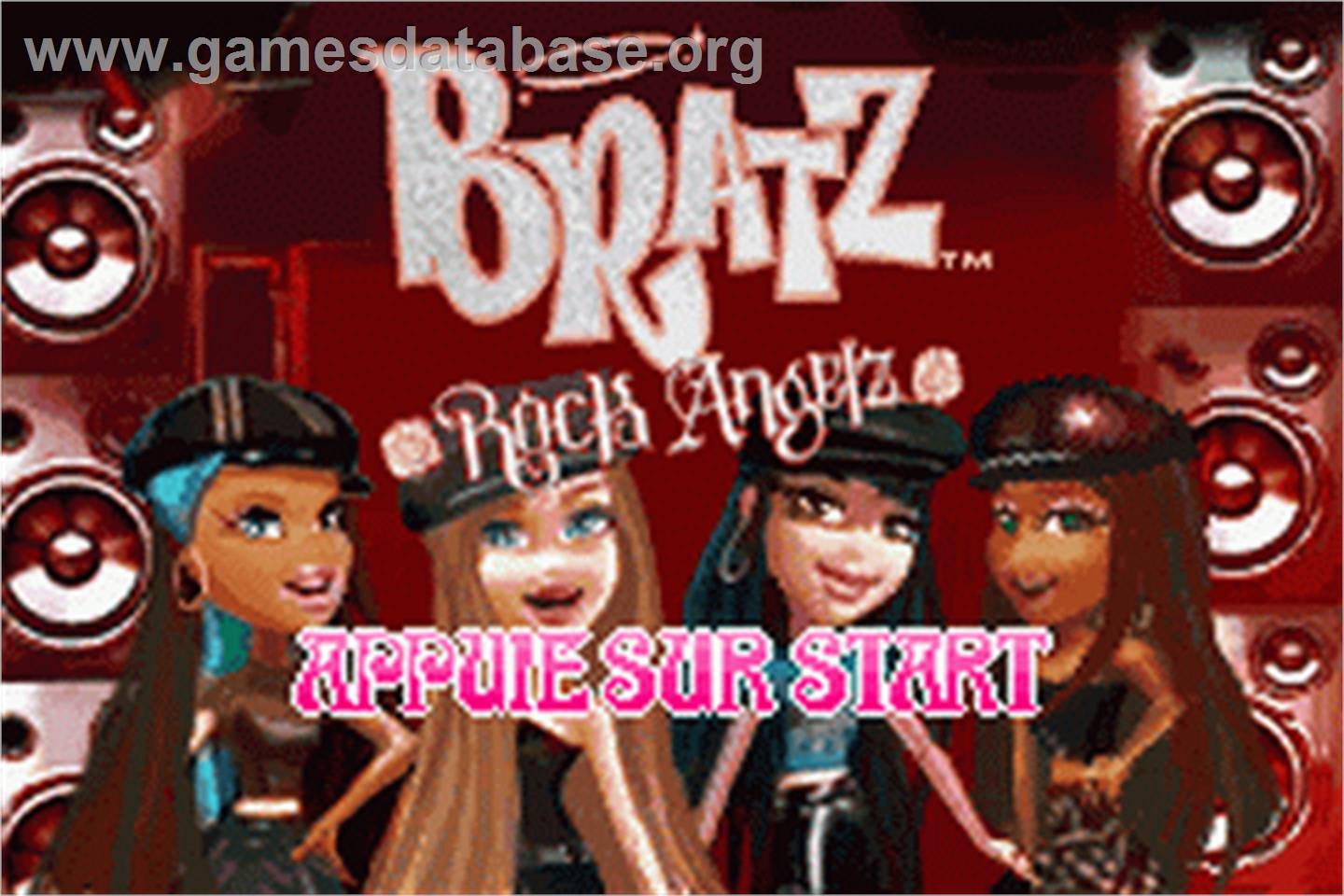 Bratz - Rock Angelz - Nintendo Game Boy Advance - Artwork - Title Screen