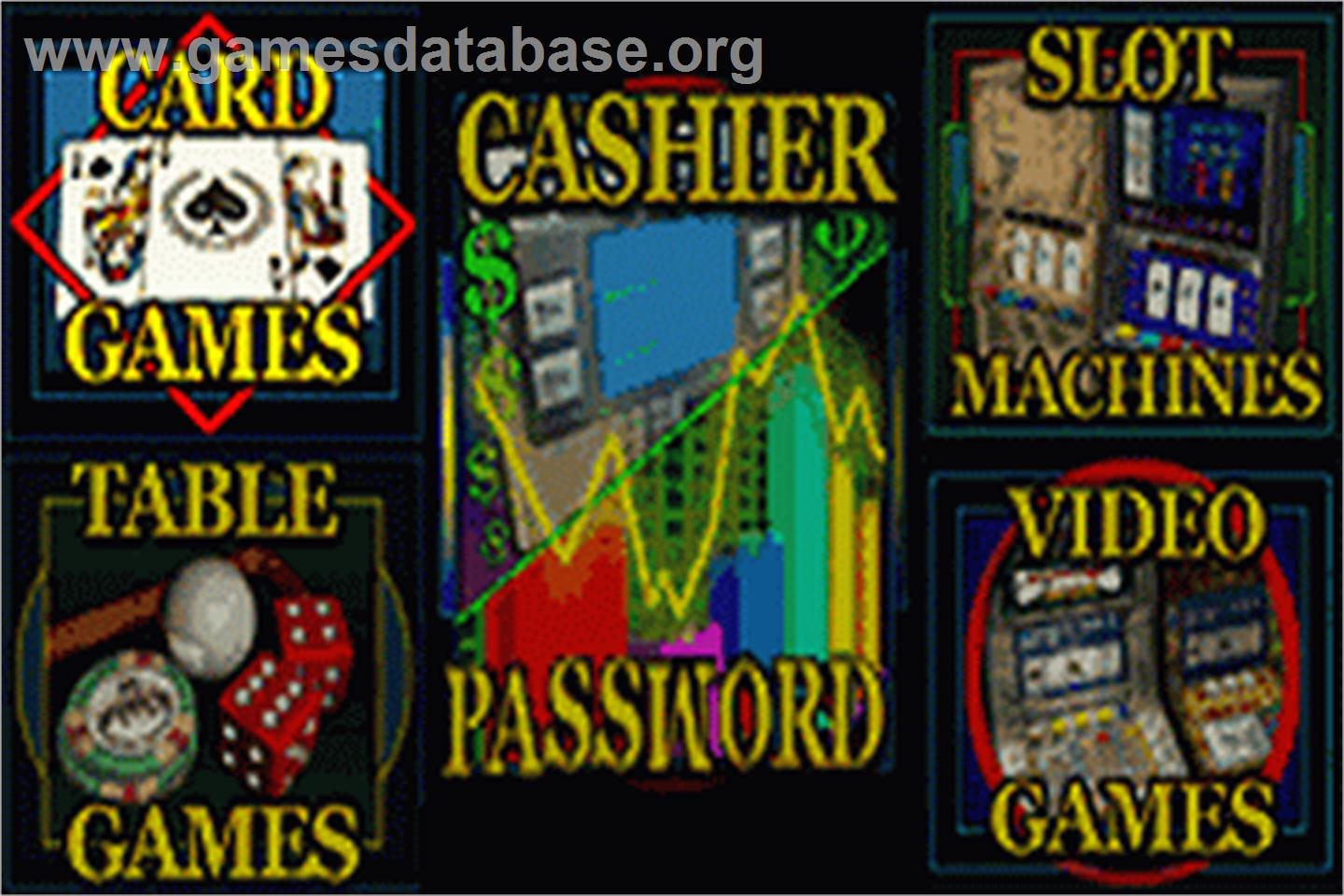 Caesars Palace Advance - Millennium Gold Edition - Nintendo Game Boy Advance - Artwork - Title Screen