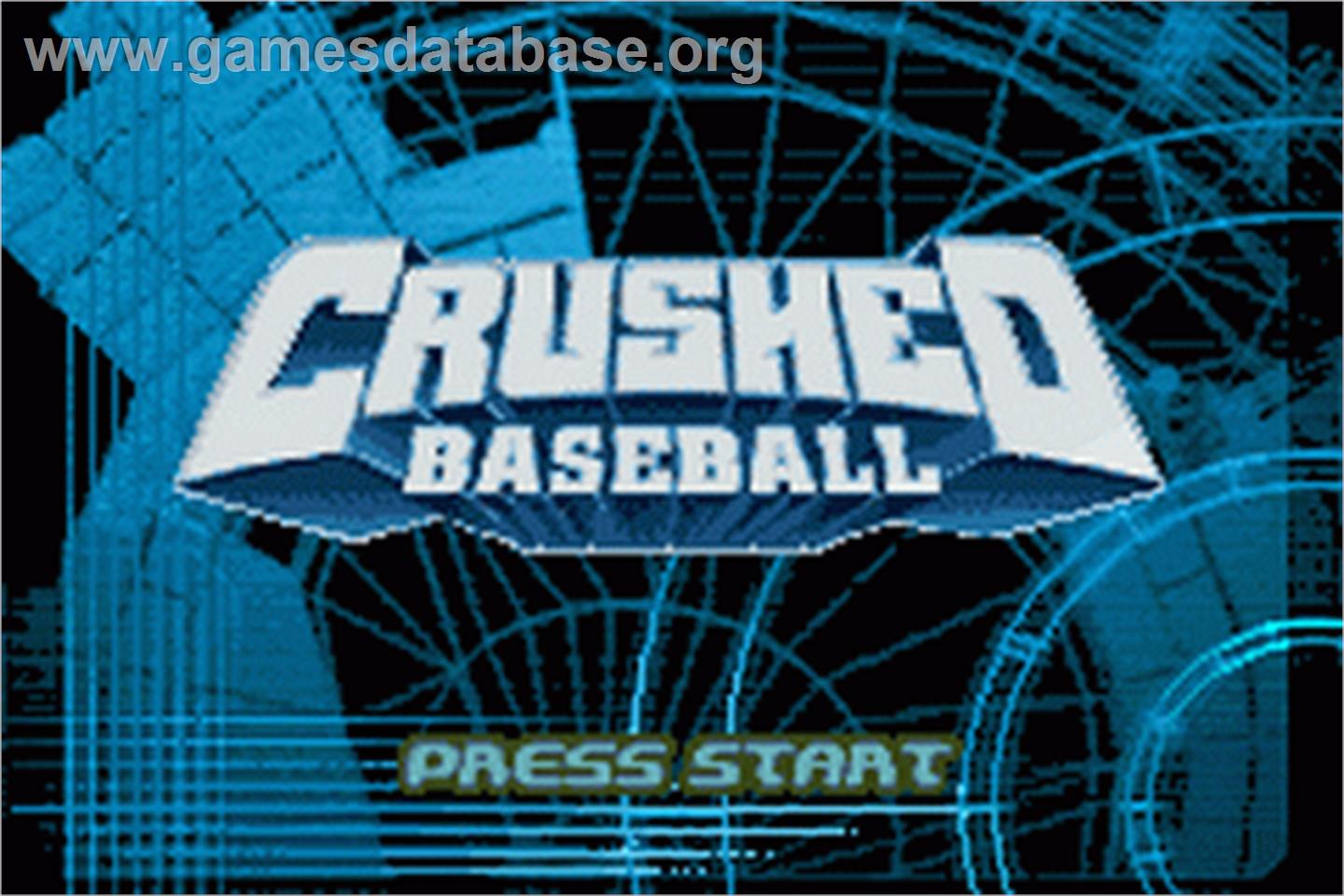 Crushed Baseball - Nintendo Game Boy Advance - Artwork - Title Screen