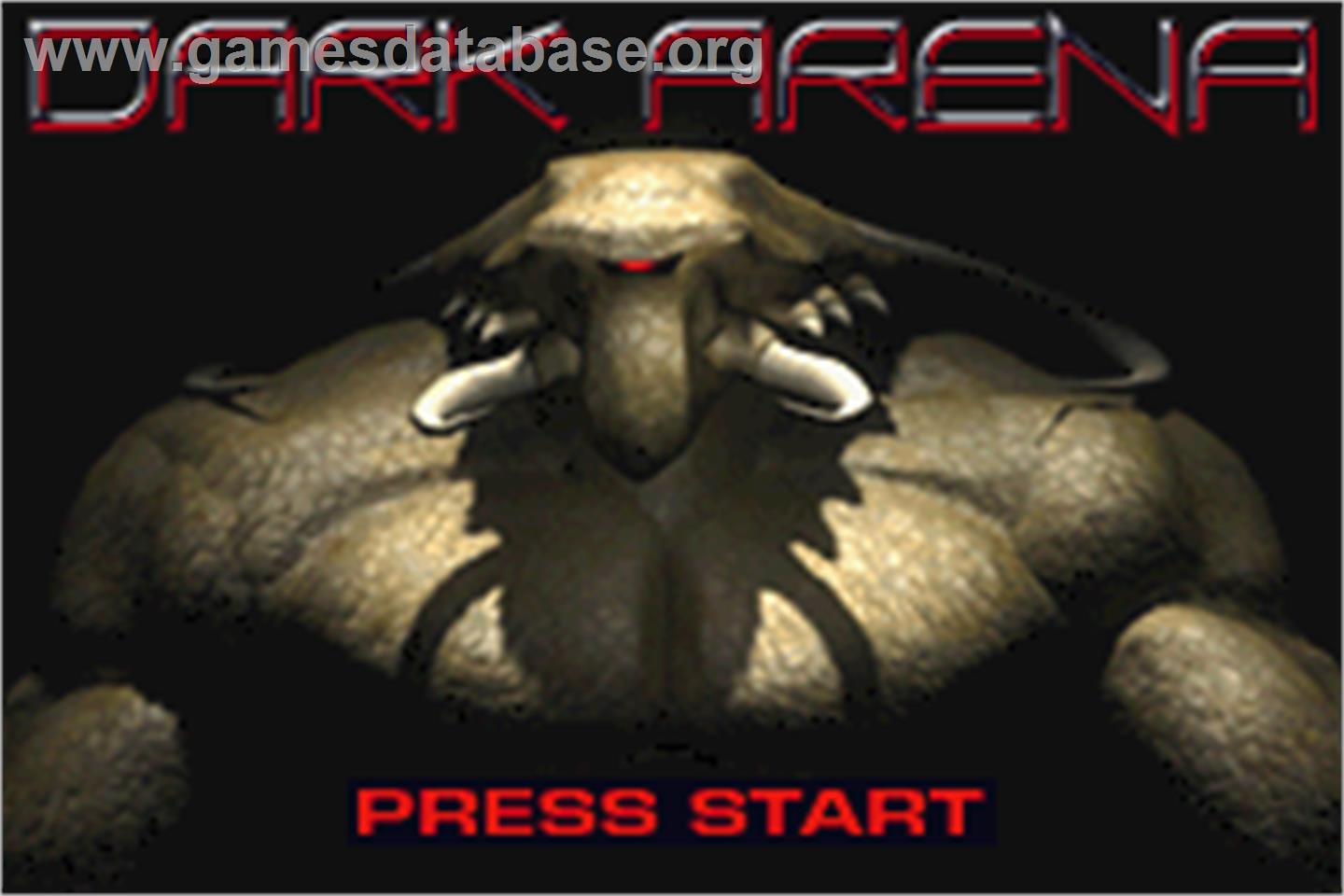 Dark Arena - Nintendo Game Boy Advance - Artwork - Title Screen
