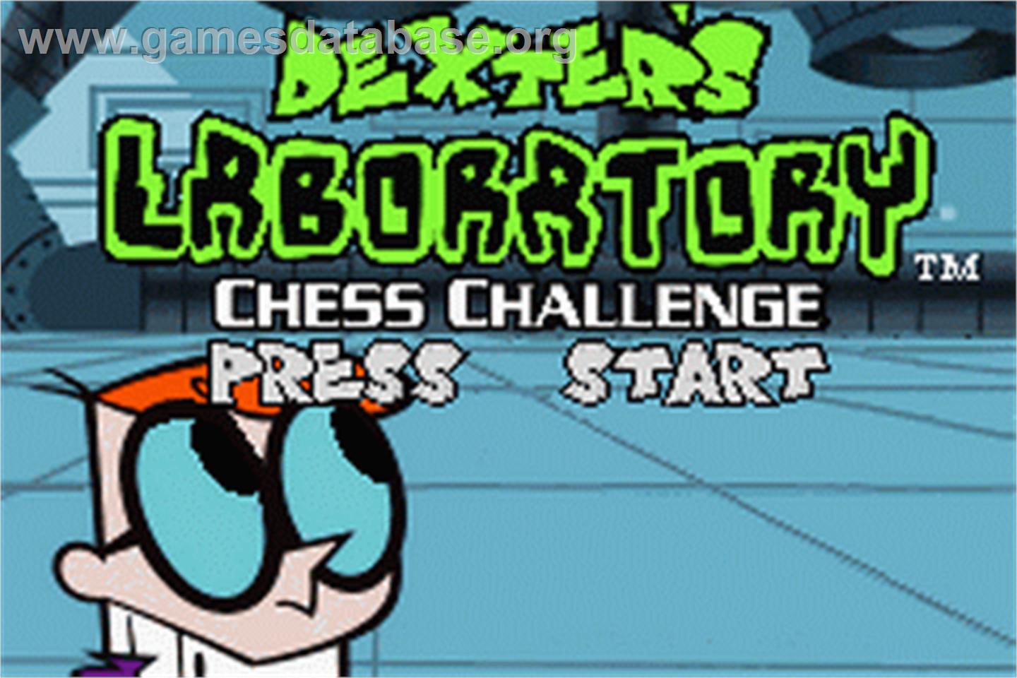 Dexter's Laboratory - Chess Challenge - Nintendo Game Boy Advance - Artwork - Title Screen
