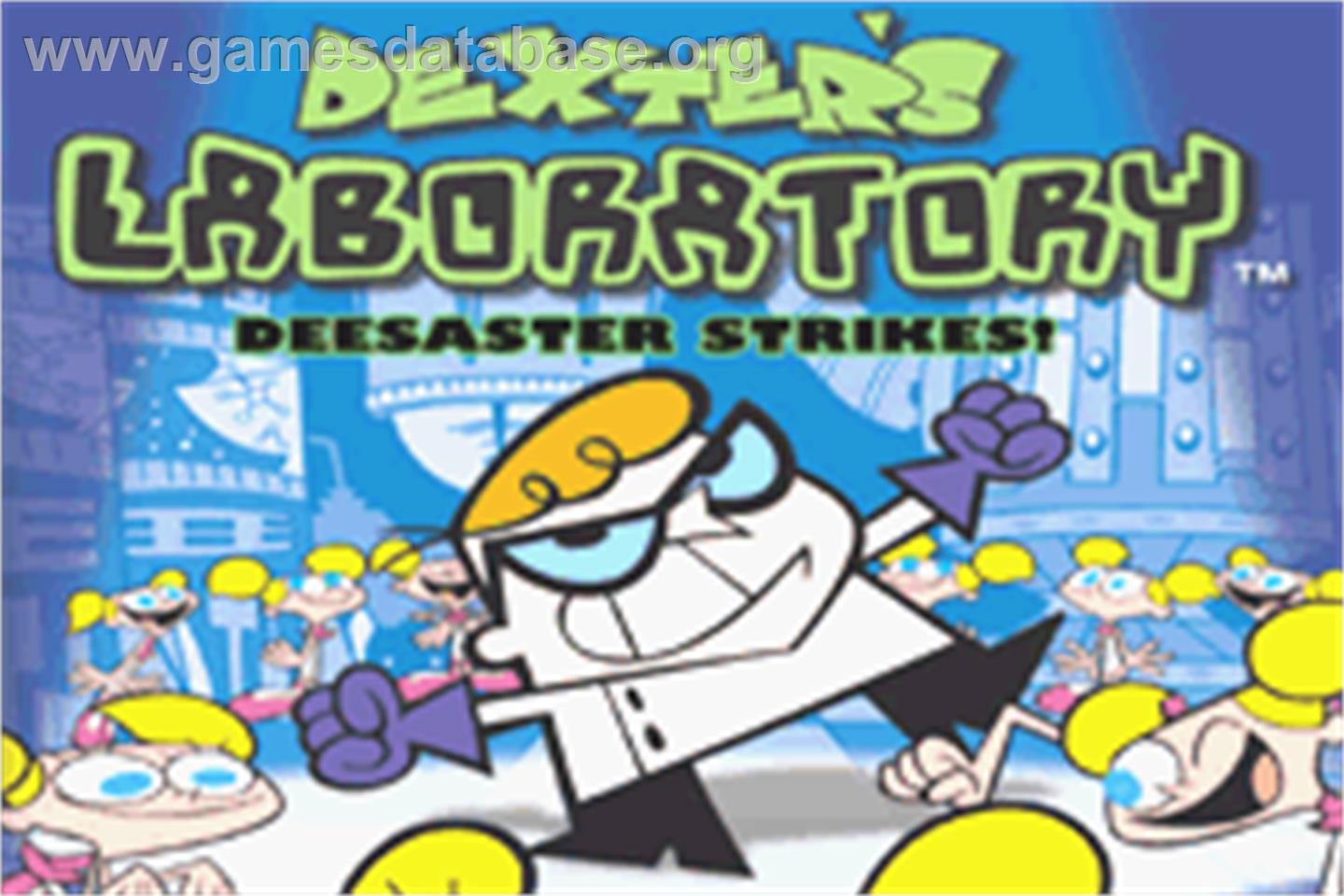 Dexter's Laboratory - Deesaster Strikes ! - Nintendo Game Boy Advance - Artwork - Title Screen