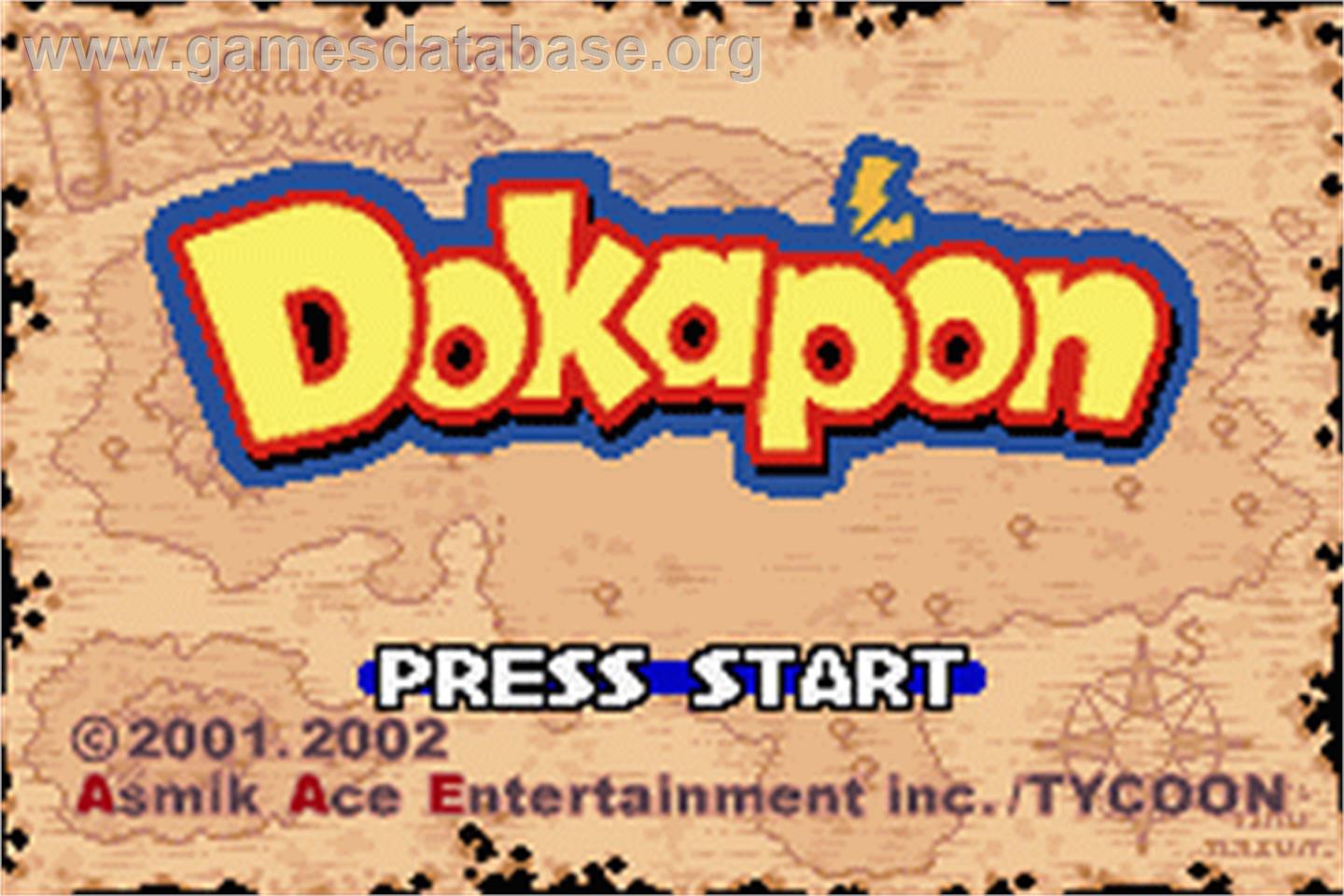Dokapon - Nintendo Game Boy Advance - Artwork - Title Screen