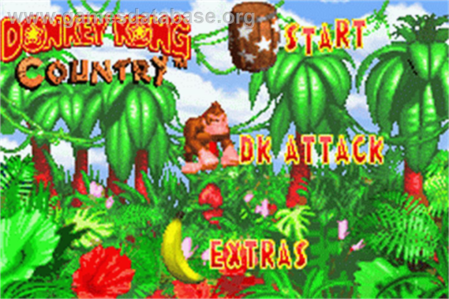 Donkey Kong Country - Nintendo Game Boy Advance - Artwork - Title Screen