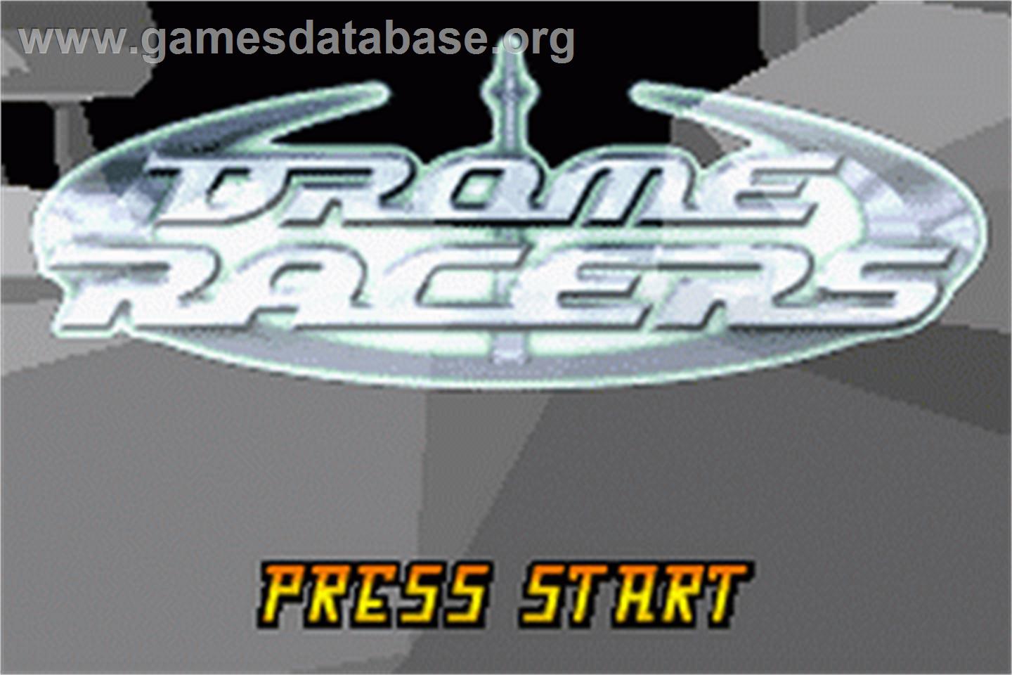 Drome Racers - Nintendo Game Boy Advance - Artwork - Title Screen