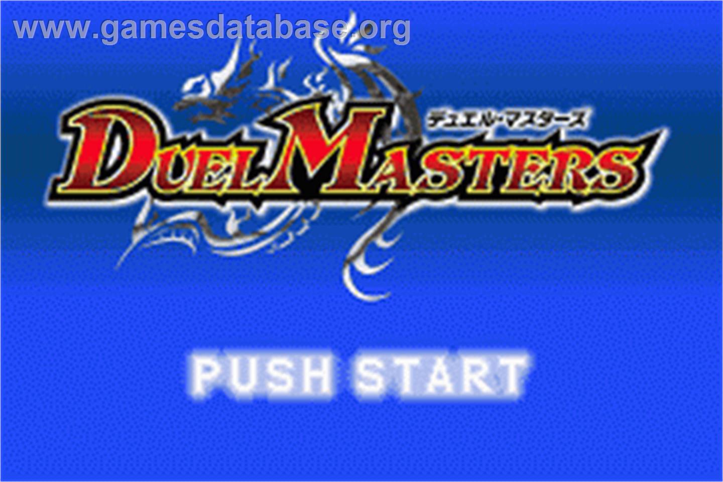 Duel Masters - Nintendo Game Boy Advance - Artwork - Title Screen