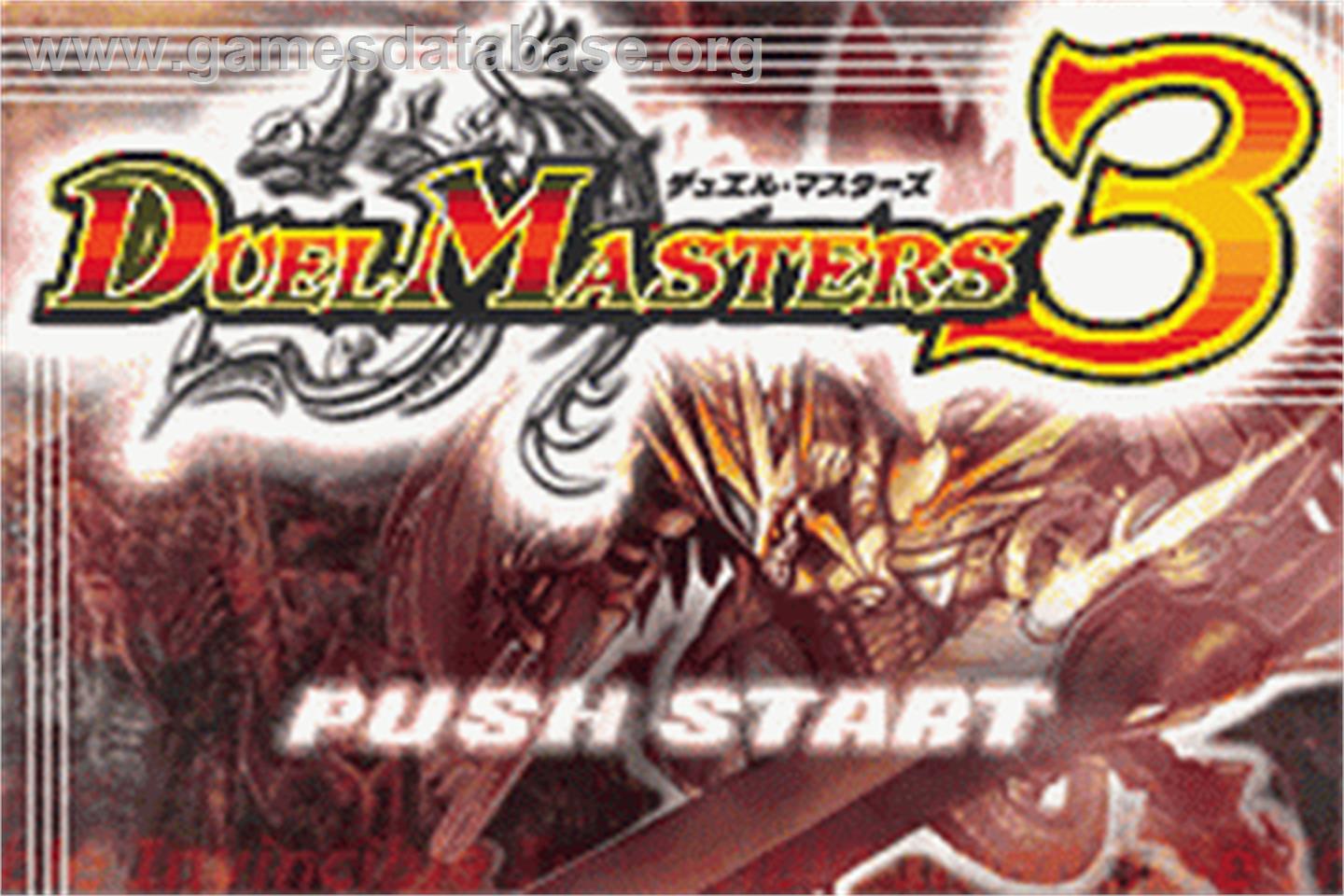 Duel Masters 3 - Nintendo Game Boy Advance - Artwork - Title Screen
