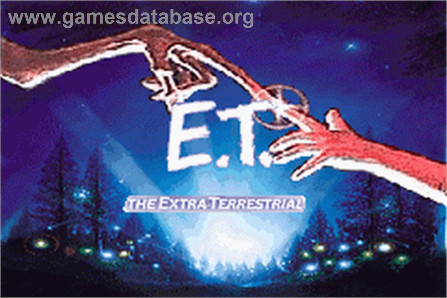 E.T. The Extra-terrestrial - Nintendo Game Boy Advance - Artwork - Title Screen