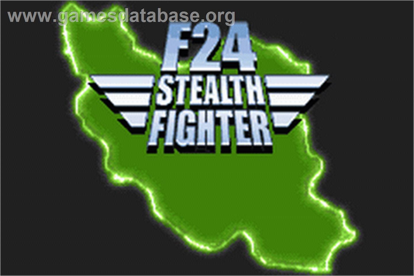 F24 Stealth Fighter - Nintendo Game Boy Advance - Artwork - Title Screen