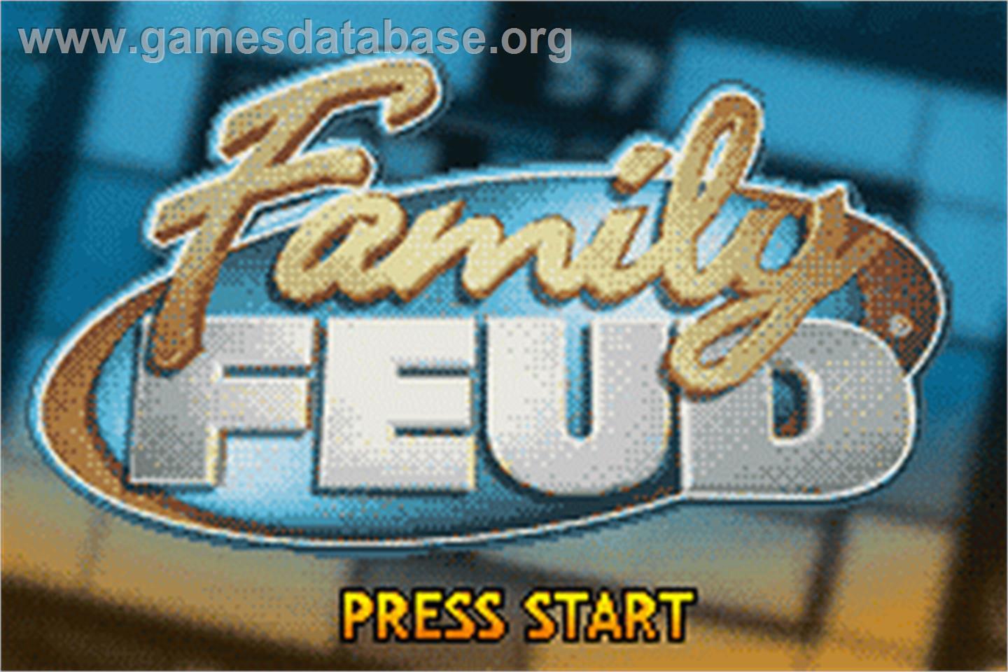 Family Feud - Nintendo Game Boy Advance - Artwork - Title Screen